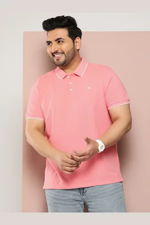 Sztori Men Plus Size Polo Collar Bio Finish Pure Cotton T-shirt