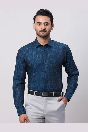 Park Avenue Men Slim Fit Opaque Checked Formal Shirt