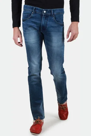 Duke Men Slim Fit Clean Look Heavy Fade Stretchable Jeans