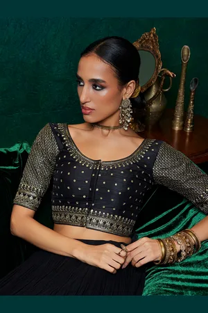 Soch Embroidered Saree Blouse