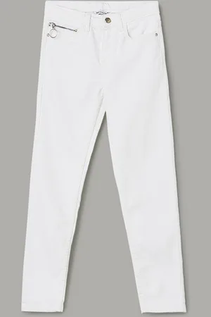 Lifestyle Girls Slim Fit Mid-Rise Clean Look Cotton Jeans