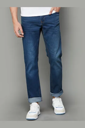 Lifestyle Men Skinny Fit Clean Look Light Fade Mid-Rise Cotton Jeans
