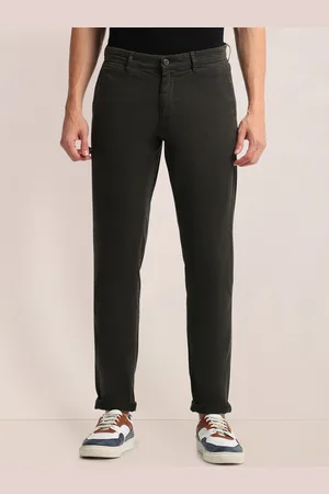 U.S. Polo Assn. Men Slim Fit Mid-Rise Chinos Trousers