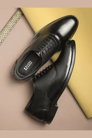 HERE&NOW Men Textured Formal Oxfords