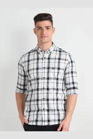 Ralph Lauren Button Down Collar Long Sleeves Slim Fit Checked Casual Shirt