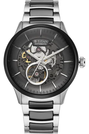 Titan Men Skeleton Dial & Bracelet Style Straps Analogue Automatic Motion Powered Watch
