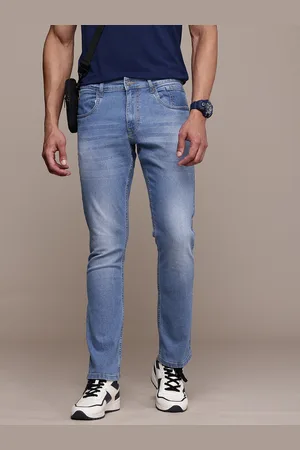 WROGN Men Straight Fit Light Fade Stretchable Jeans
