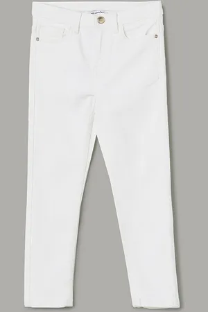 Lifestyle Girls Slim Fit Mid-Rise Clean Look Cotton Jeans