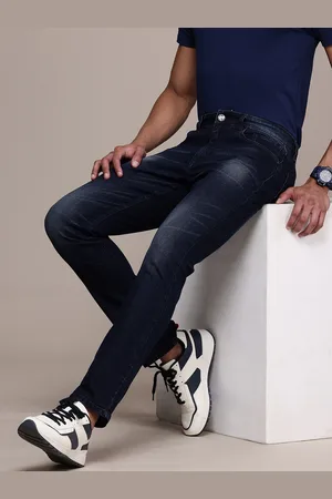 WROGN Men Straight Fit Light Fade Stretchable Jeans
