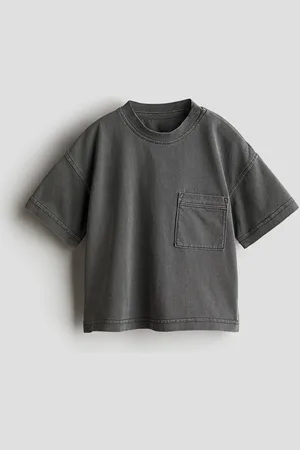 H&M Boys Pure Cotton Washed-Look T-shirt