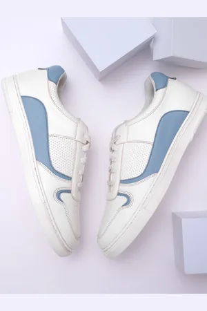 Mast & Harbour Men White Colourblocked Round Toe Lightweight Sneakers