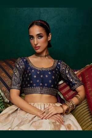 Soch Embroidered Sequinned Saree Blouse