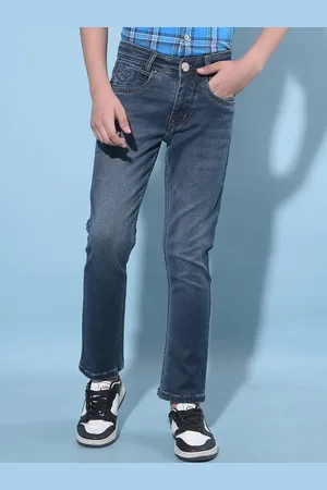 Crimsoune Club Boys Slim Fit Clean Look Light Fade Stretchable Jeans
