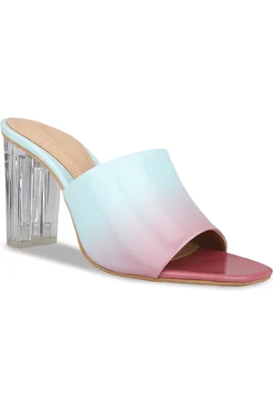 Inc 5 Colourblocked Open Toe Block Heels