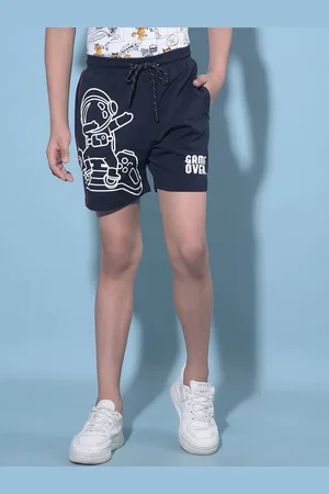 Crimsoune Club Boys Graphic Printed Slim Fit Shorts