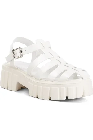 London Rag Round Toe Platform Heels