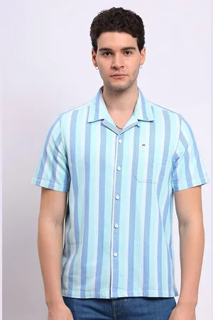 Lee Men Opaque Striped Casual Shirt