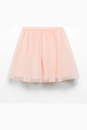 MANGO Girls Tulle Flared Skirt