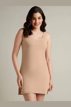 Amante Cotton Mid-Thigh Length Kurta Slip