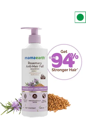Mamaearth Anti-Hair Fall Shampoo With Rosemary Methi Dana for Reducing Hair Loss-400ml