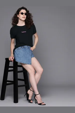 Boohoo Extended Sleeves High-Low Oversized T-shirt