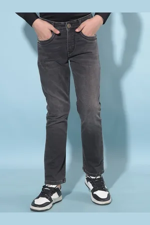 Crimsoune Club Boys Slim Fit Clean Look Light Fade Stretchable Jeans