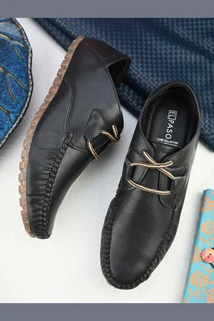 El Paso Men Solid Mid-Top Round Toe Casual Derbys