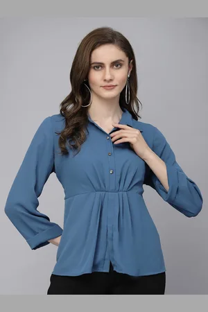 Gipsy Shirt Collar Long Sleeves Tunic