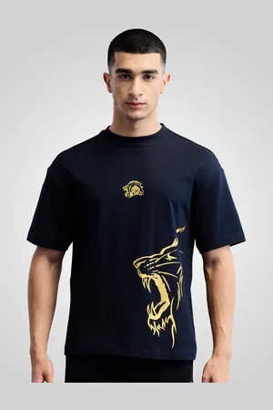 BOLDFIT Graphic Printed Crew Neck Drop-Shoulder Sleeves Oversized T-shirt