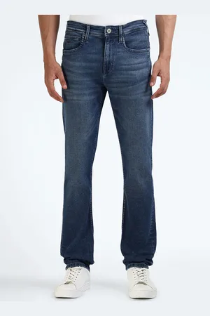 Flying Machine Men Straight Fit Light Fade Stretchable Jeans