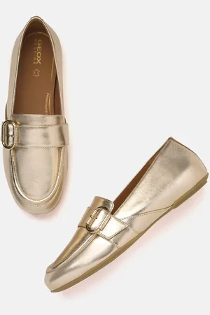 Geox Women Lightweight Buckled Leather Loafers