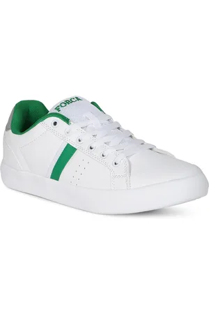 Lifestyle Men White Solid Sneakers