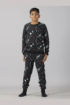 KiddoPanti Boys Printed T-shirt with Trousers