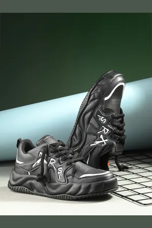 Kraasa Men Printed Lace Up Sneakers