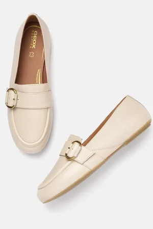 Geox Women Lightweight Buckled Leather Loafers