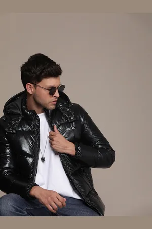 French Connection Men Solid Sheen Puffer Jacket