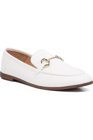 London Rag Women Textured Comfort Insole Horsebit Loafers