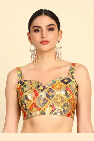 Soch Woven Design Readymade Saree Blouse