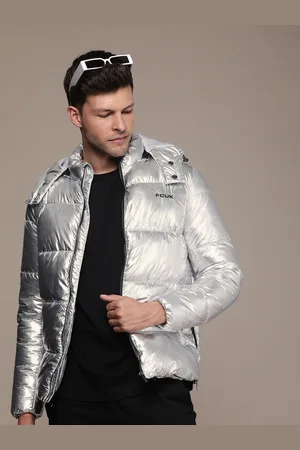 French Connection Men Solid Sheen Puffer Jacket
