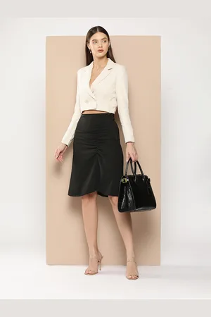 Chemistry Women Ruched A-Line Skirt