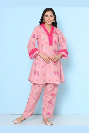 Bhama Couture Floral Printed Kurta with Trousers