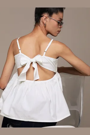 Roadster Cotton Peplum Top