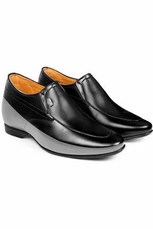 BXXY Men Round Toe Height Increasing Formal Slip-Ons