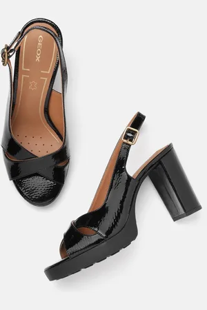 Geox Leather Block Sandals