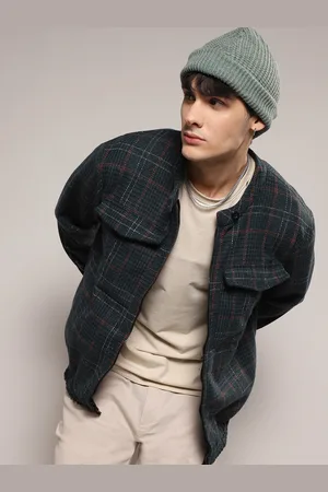 Campus Tartan Checked Windcheater Cotton Tailored Jacket