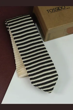 Tossido Men Woven Design Broad Tie