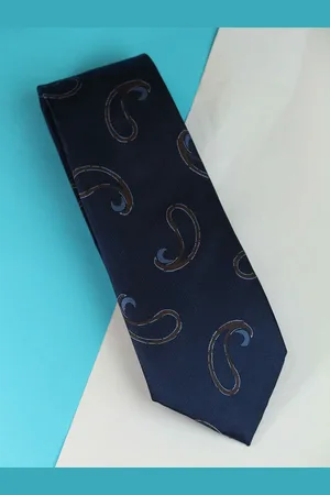 Tossido Men Paisley Woven Design Broad Tie