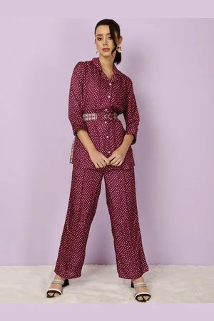 Jaipur Bandhani Printed And Embroidered Festive Co-ord Set