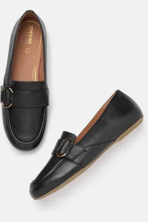 Geox Women Lightweight Buckled Leather Loafers