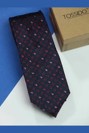 Tossido Men Woven Design Broad Tie